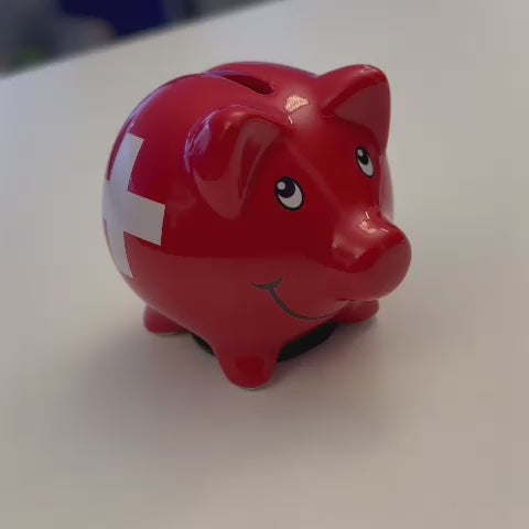 Sparschwein mit Schweizerkreuz