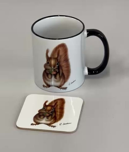 Tasse & Untersetzter Eichhörnchen