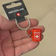 Laden und Abspielen von Videos im Galerie-Viewer, Schlüsselanhänger mini Tasse mit Schweizerkreuz
