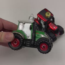 Charger et lire la vidéo dans la visionneuse de la Galerie, Tracteur &quot;boule&quot; de Noël rouge
