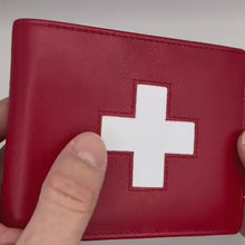 Laden und Abspielen von Videos im Galerie-Viewer, Rotes Portemonnaie mit Schweizerkreuz
