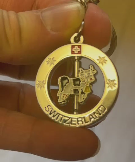 Schlüsselanhänger (Drehbar) Kuh