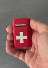 Laden und Abspielen von Videos im Galerie-Viewer, Feuerzeug &quot;Switzerland&quot;
