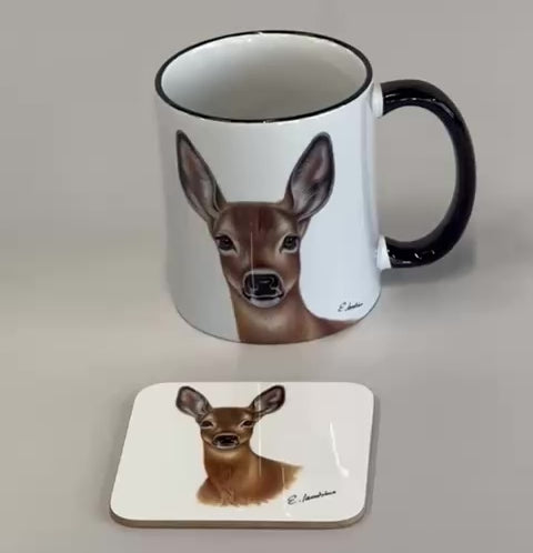 Tasse & Untersetzter Reh