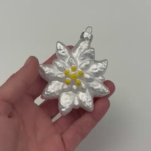 Weihnachts "Kugel" Edelweiss