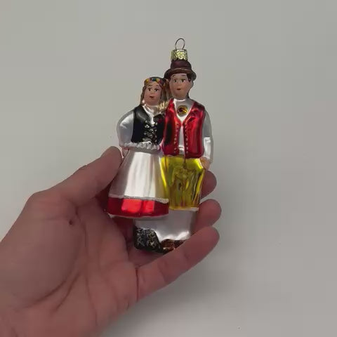 Weihnachts "Kugel" Trachtenpaar