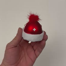 Charger et lire la vidéo dans la visionneuse de la Galerie, Bonnet de Noël &quot;Boule&quot; Noël
