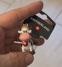 Load and play video in Gallery viewer, Swiss cow key ring
