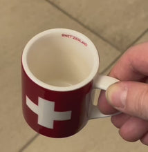 Load and play video in Gallery viewer, Espresso cup with Swiss cross
