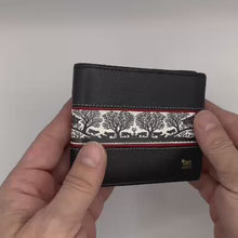 Carica e avvia il video nel visualizzatore di galleria, Schwarzes Portemonnaie mit Scherenschnitt
