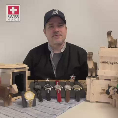 Folklore Uhr mit Kuh