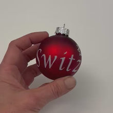 Carica e avvia il video nel visualizzatore di galleria, Weihnachtskugel Switzerland
