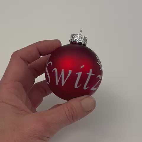 Weihnachtskugel Switzerland