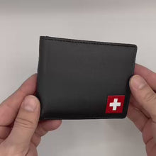 Laden und Abspielen von Videos im Galerie-Viewer, Portemonnaie Schwarz Schweizerkreuz klein

