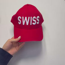Carica e avvia il video nel visualizzatore di galleria, Cappellino da baseball SWISS ricamato
