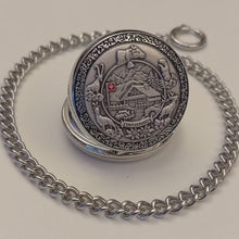 Load and play video in Gallery viewer, Pocket watch "Alpenleben" with chain P-25, Swiss Made
