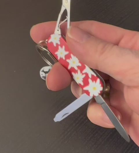 Sackmesser(li) Scherenschnitt / Edelweiss