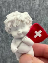 Charger et lire la vidéo dans la visionneuse de la Galerie, Glücksbringer Engel Igor Swissnesslook Fahne

