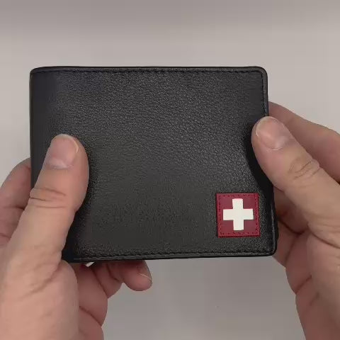 Portemonnaie mit kleinem Schweizerkreuz