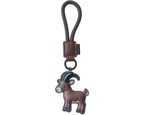 Schlüsselanhänger Steinbock aus PU Leder