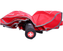 Load image into Gallery viewer,  Taschenschirm Schweiz rot mit Schweizerkreuz 
