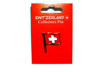 Spilla con bandiera svizzera
