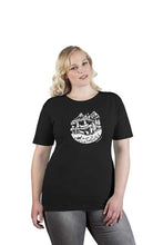 Lade das Bild in den Galerie-Viewer, Promo T-Shirt Schwarz Women Scherenschnitt Alpenleben
