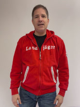 Load and play video in Gallery viewer, Landjäger Edelweiss Hoodie Red
