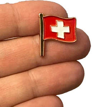 Load image into Gallery viewer, Swiss flag pin
