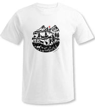Charger l&#39;image dans la galerie, Promo T-Shirt Unisex Weiss Scherenschnitt Alpenleben
