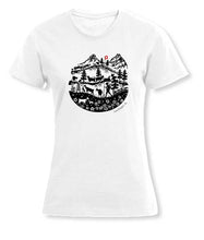 Lade das Bild in den Galerie-Viewer, Promo T-Shirt Weiss Women Scherenschnitt Alpenleben
