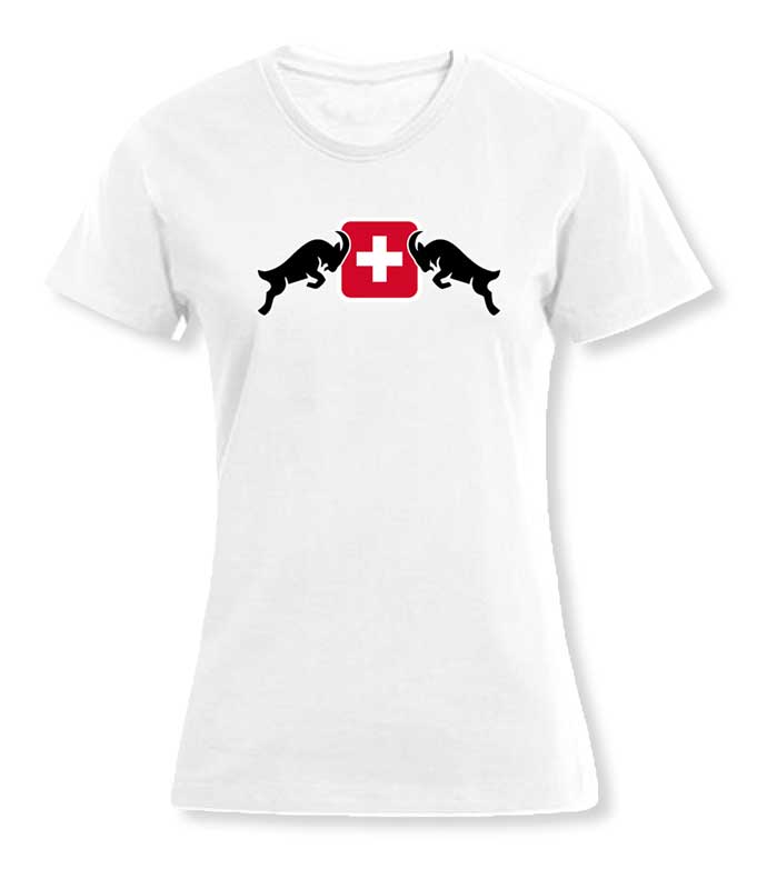 Weisses T-Shirt Women Steinbock