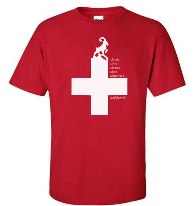 T-shirt promotionnel Croix suisse Chasseurs de terre