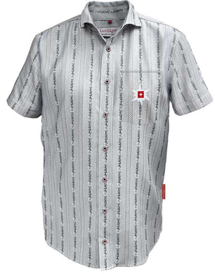 Edelweiss shirt with collar short sleeve