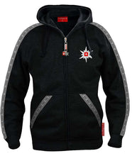 Load image into Gallery viewer, Edelweiss Hoodie / Kapuzenjacke Schwarz - Landjäger.ch
