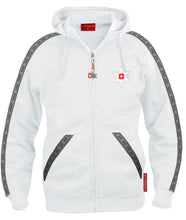 Load image into Gallery viewer, Edelweiss Hoodie / Kapuzenjacke Weiss - Landjäger.ch
