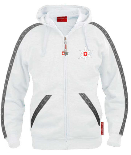 Edelweiss Hoodie / Veste à capuche blanc