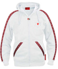 Load image into Gallery viewer, Edelweiss Hoodie / Kapuzenjacke Weiss - Landjäger.ch
