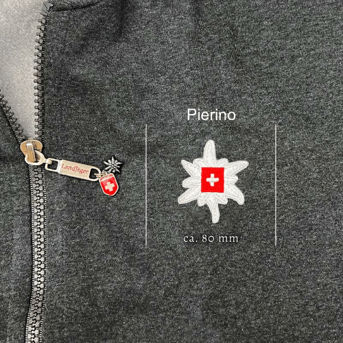 Edelweiss Jacke ohne Kapuze Grau