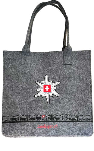 Edelweiss / Borsa in feltro silhouette