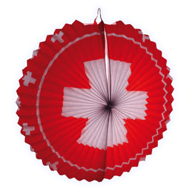 Lampion oval Schweiz ø 36 cm