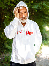 Lade das Bild in den Galerie-Viewer, Weisses Landjäger Edelweiss Hoodie
