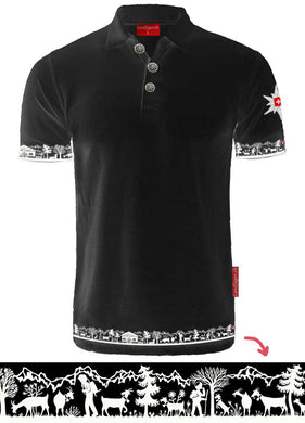 Silhouette Polo Shirt Black