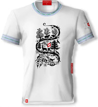 Load image into Gallery viewer, Edelweiss T-Shirt mit Alpläba Scherenschnitt
