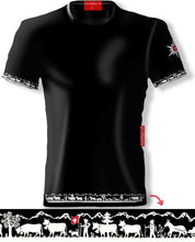 Load image into Gallery viewer, Scherenschnitt T-Shirt Schwarz Alpaufzug
