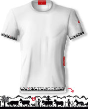 Charger l&#39;image dans la galerie, Scherenschnitt T-Shirt Weiss Alpaufzug
