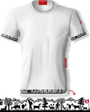 Load image into Gallery viewer, Scherenschnitt T-Shirt Weiss Heidi
